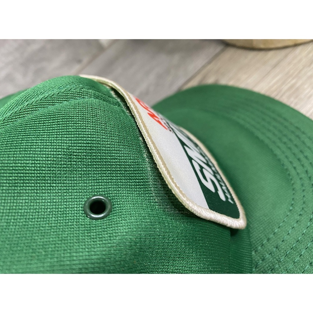 Vintage Smith's ARA Services Hat Cap Snap Back One Size Green Promo Mens 80s - Picture 6 of 8